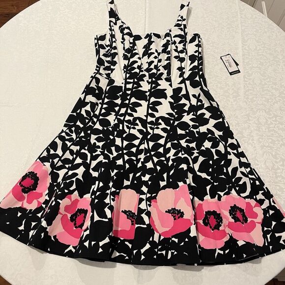 Nine West Fit and Flare Dress 6 Candy Tutu Floral Summer Party NWT - Picture 3 of 8